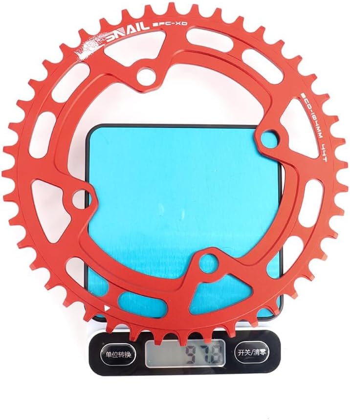FOMTOR 104 BCD Chainring (30-52T) 7-12 Speed Compatible CNC 7075 Aluminum Narrow Wide Tooth Round Oval Chainrings for MTB/Road Bike Ebike Chainwheel Black/Red - Image 2